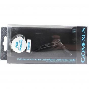 Manivela Giratoria Alu Negra 68mm para Shimano