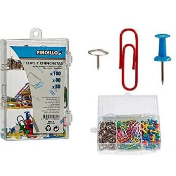 Pincello Kit de Trombones et Punaises 14 x 9 cm
