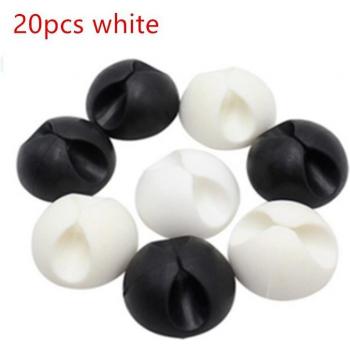 30Pcs Round USB Wire Holder Clips