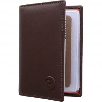 Mala Leather ORIGIN Collection 610_5 Brown Leather Credit Card Holder with RFID Protection