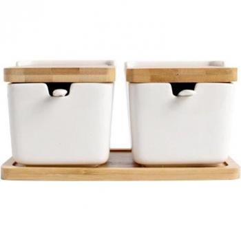 Ceramic Sugar Bowl with Lid