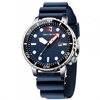 BEN NEVIS Classic Waterproof Analog Quartz Watch for Men in Blue