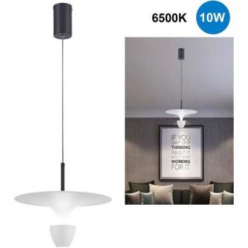 Lámpara techo industrial suspensa LED 6500K blanca fría