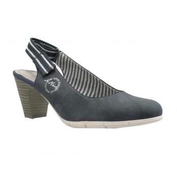 S.Oliver Damen 29501 Slingback-Pumps in Blau