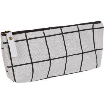Bolsa de lápices de lona rayada - suministros escolares