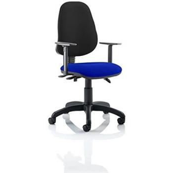 Eclipse Plus III Lever Task Operator Chair Black Back Bespoke Seat with Height A