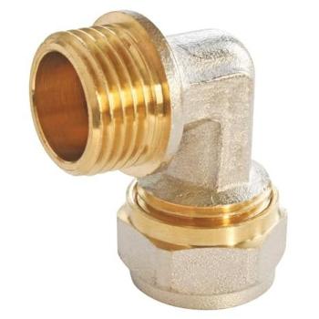 Coude Mâle Compression Ø16 Multicouche 15/21 (1/2)
