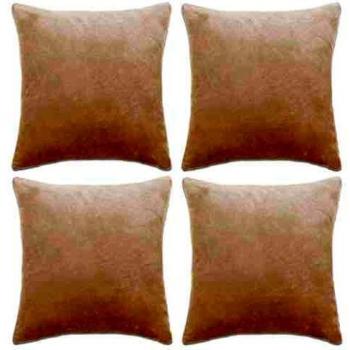 Fundas de cojín de tela 40x40 cm color blanco 4 pack