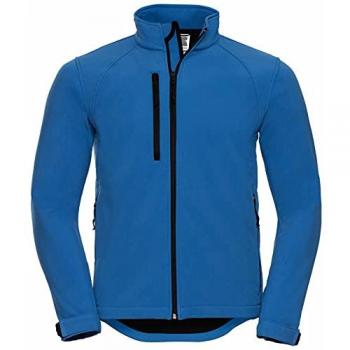 Veste Softshell Homme Résistante à l'Eau et Coupe-Vent Russell Athletic (Bleu Azur) - Taille L