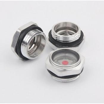 M14 BSP Male Aluminum Oil Level Sight Glass