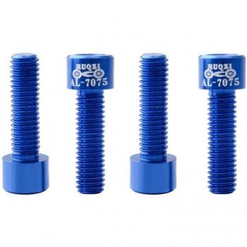 Aluminum Alloy Bicycle Handlebar Stem Bolts M5*17mm 4pcs