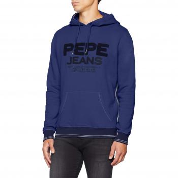 Pepe Jeans Zen, Sudadera con capucha para Hombre, Azul (Chatham Blue 586) S