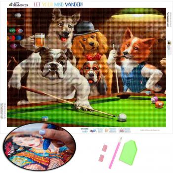 Broderie Diamant Chien