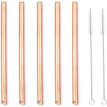 5Pc 304 Stainless Steel 12mm Reusable Metal Straws