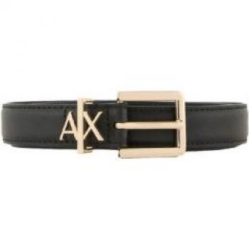 Cinturón clásico de piel negra A|X Armani Exchange