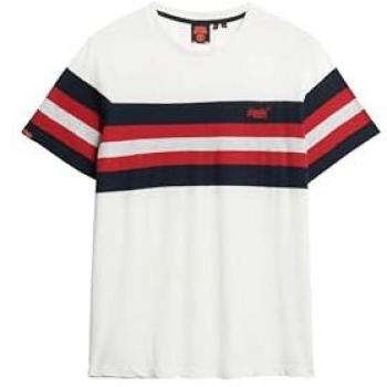 Tee-shirt Superdry Rayures Essentielles Blanc S