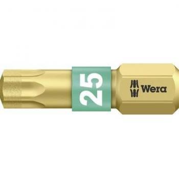 T25 Embout Torx Diamanté Wera 05 066106 – Acier à outils allié, 1 pièce