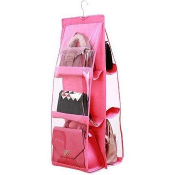 6 Pocket Hanging Handbag Storage Bag