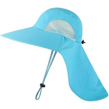 Breathable Mesh Bucket Hat with Neck Flap