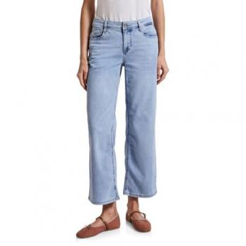 Street One Wide Leg Denim voor Vrouwen – Blauw (34)