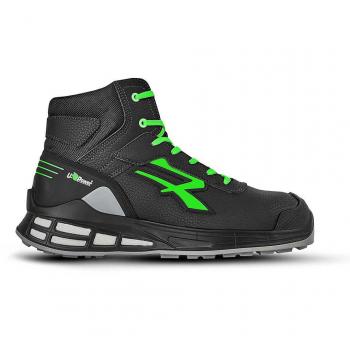 U-POWER Scarpe Antinfortunistiche UPower Kent S3 Red Premium, misura: 42 Nero/Verde