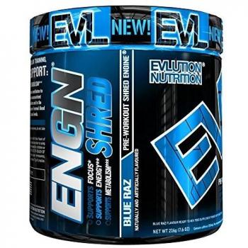 Evlution Nutrition ENGN SHRED Pre workout Thermogenic Fat Burner Powder, Energy, Weight loss, 30 Servings