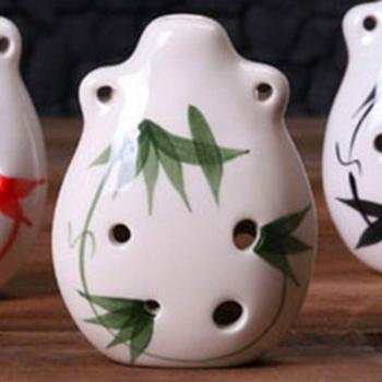 Ocarina Barítono C de Cerámica con 6 Agujeros