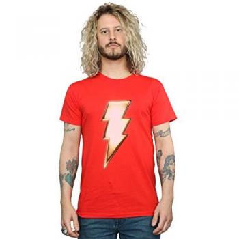 DC Comics Shazam Bolt Logo T-Shirt L Red