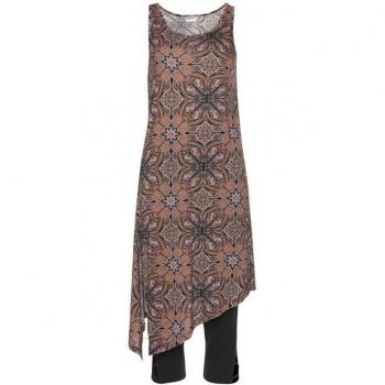 Beachtime Longtop Set mit Leggings und modischem Schlitz
