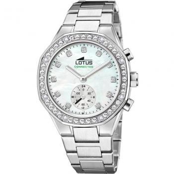 LOTUS - Reloj de mujer 18924/1 Connected de acero plateado