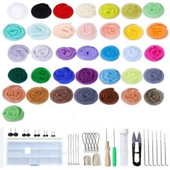 Set de fieltro de aguja de 25 colores