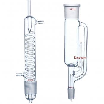 Extracteur de Soxhlet 250 ml en verre, 24/40, avec condensateur Graham