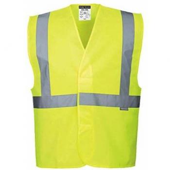 Portwest One Band and Brace Class 2 Hi Vis Vest Yellow 4XL / 5XL