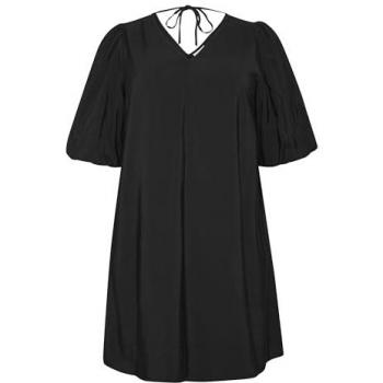 KAFFE Curve Blusenkleid KCgabbi Große – A‑Form Schwarz