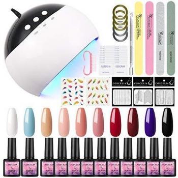 Nail Machine Saint‑Acior 24 W – Kit Lampe UV/LED et Vernis Gel
