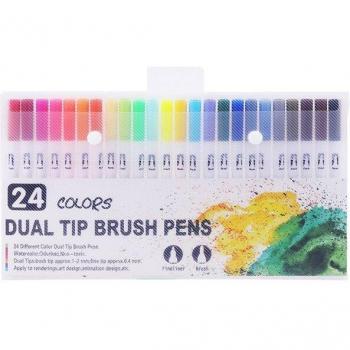 Dual Tip Color Brush Pens