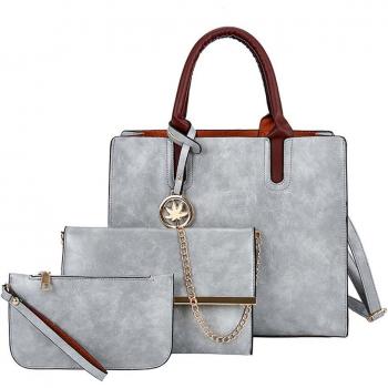 H30 Luxury 3-Piece Tote and Messenger Bag Set