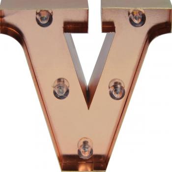 Luz LED Decorativa Letra V - Mini Luminosa Legami