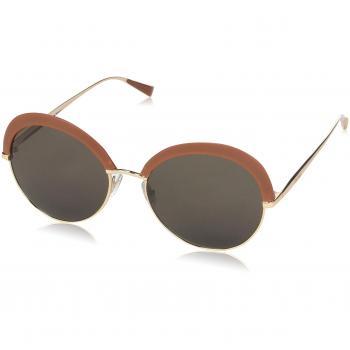 Max Mara Women's MM ILDE II 8H 0V3 57 Brown Sunglasses (Brown Rose Gd/Brown)