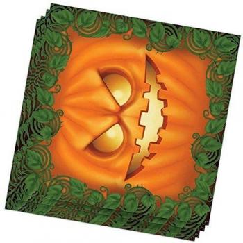 Guirca Juego de 20 servilletas Calabaza Halloween