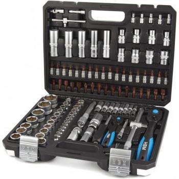 Set de douilles HBM 108 pièces avec cliquets de qualité supérieure