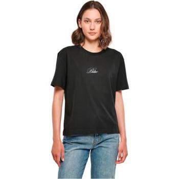 Mister Tee T-shirt Donna Nero con Scritta Babe