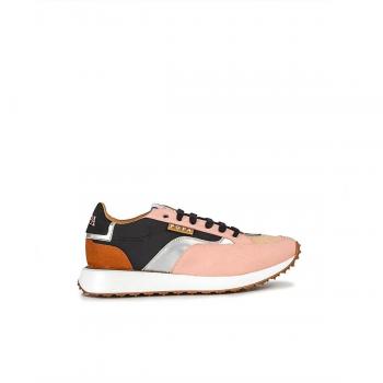 Popa - Zapatillas deportivas de mujer de materiales combinados con cordones