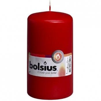 Bougie de table rouge 13x6,8cm
