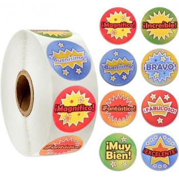 500pcs Roll Cartoon Stickers for Kids' Journals