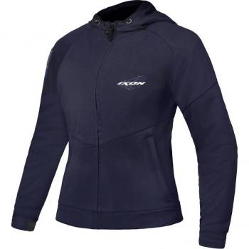Felpa Moto Donna Casual Ixon TOUCHDOWN L Navy Argento taglia 4XL