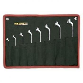 EGA 10-Piece Double Offset Ring Wrench Kit 6-7/24-26 AeroChrome Platinum