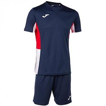 Conjunto de fútbol Joma Danubio II marino rojo