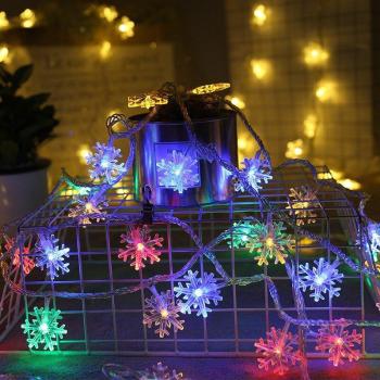 1M/3M LED Snowflake String Lights