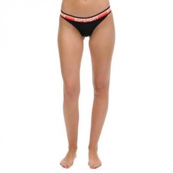Superdry Slip Bikini Triangolo Nero 2XS per Donna